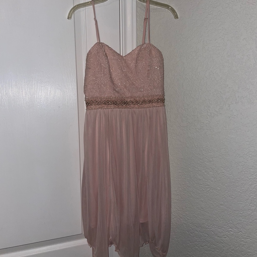 Pink mini dress